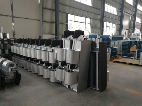 風機盤管生產(chǎn)現(xiàn)場